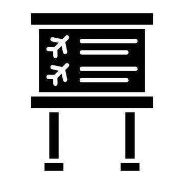 Flight information Vector Icon Design Illustration Illustrazione stock