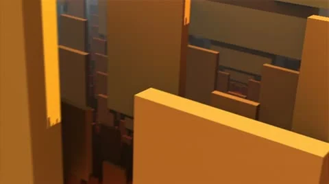 Flight inside alien complex bar structures n1088 Stock Footage 12173153