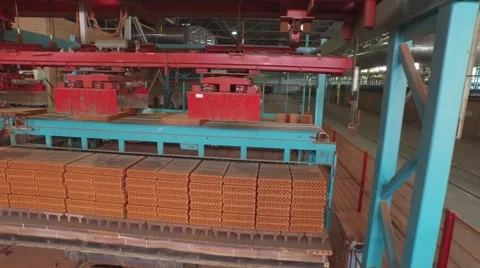 Flight inside of brickyard in Krasnodar region Video stock 58934879