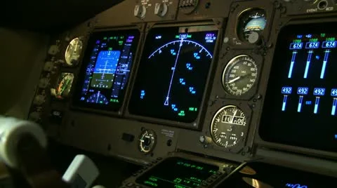 Flight Instruments Stock Footage 22778923