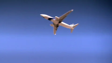 Flight of a jet plane 1 Video stock 728668