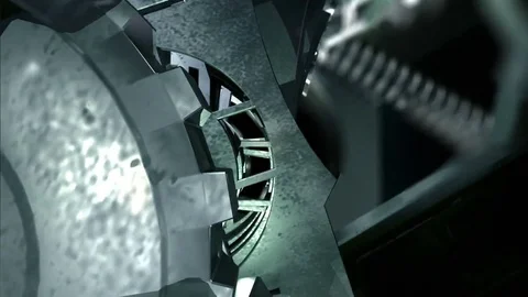 Flight into the keyhole animation Stock Footage 80344218