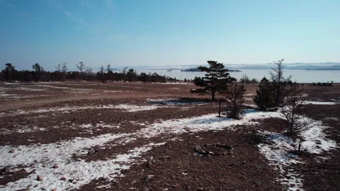 Flight to Lake Baikal Stock Footage 324925859