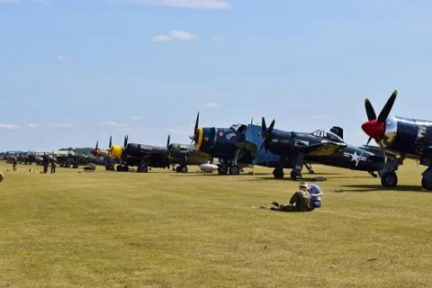 Flight Line Stockfoto's