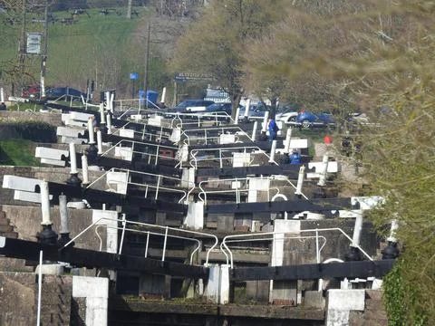 Flight of locks Stock Photos