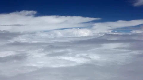 Flight in magic clouds background Stock Footage 52032707