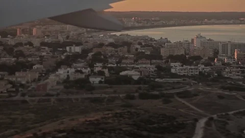 Flight to Mallorca. Stock Footage 82593601