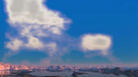 Flight to meet the clouds Stock Footage 33987155