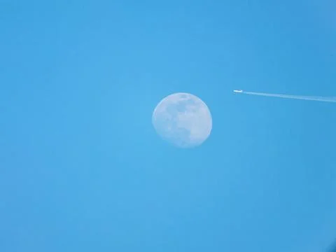 Flight To The Moon Stock Photos