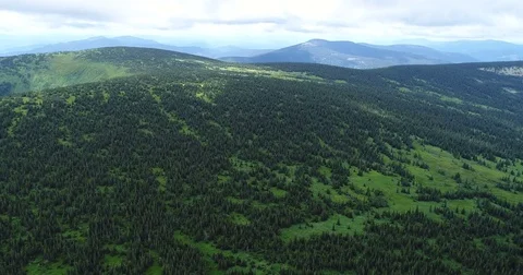 Flight mountain plateau Stock Footage 84096293