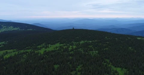 Flight mountain plateau Stock Footage 84096526