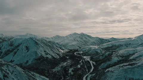 Flight in the mountains. Birds in the sky above the mountains. Mountain colors. Stock Footage 196093398