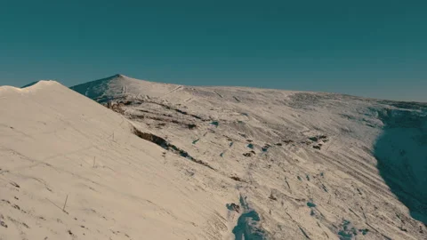 Flight in the mountains. Birds in the sky above the mountains. Mountain colors. Stock Footage 196104023