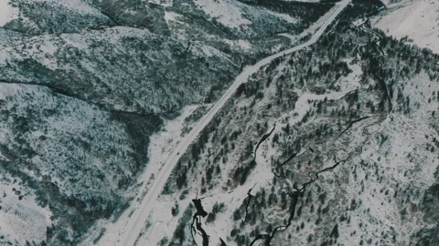 Flight in the mountains. Birds in the sky above the mountains. Mountain colors. Stock Footage 196108727