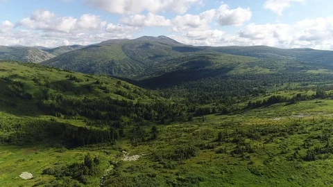 Flight in the mountains Stock Footage 98051072