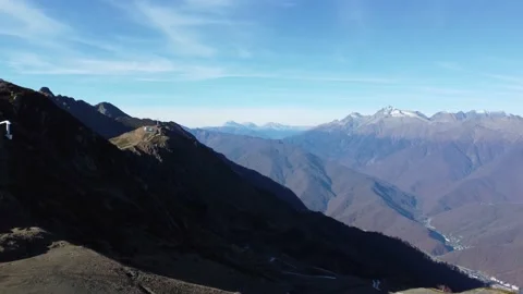 Flight to the mountains Stock Footage 165514002