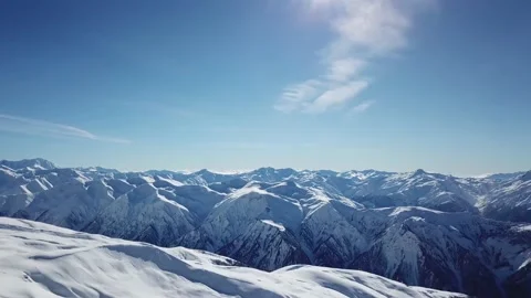 Flight in the mountains on a quadcopter Stock Footage 154400008