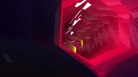 A flight in a multicolored glittering tunnel Stock Footage 244491807