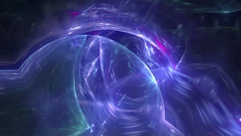 Flight in Multidimensional Hyperspace. Video stock 164934899