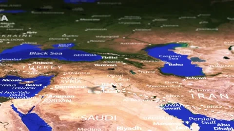 Flight From Mumbai INDIA to Sofia BULGARIA ARMENIA with flag pins Stock-Footage 330461105