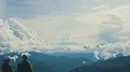 The flight near the couple on a mountain 4k or 4k+ Resolution