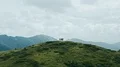 The flight near four hikers on the mountain 4k or 4k+ Resolution