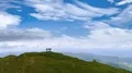 The flight near four people on a mountain 4k or 4k+ Resolution