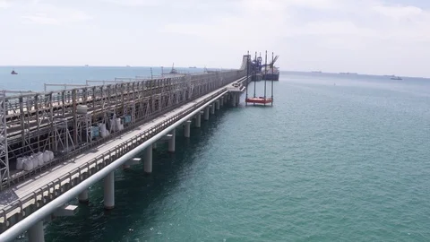 Flight near the harbor Stock-Footage 123702271
