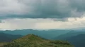 The flight near hikers on a beautiful mountain 4k or 4k+ Resolution
