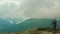The flight near photographer on the beautiful mountain top 4k or 4k+ Resolution
