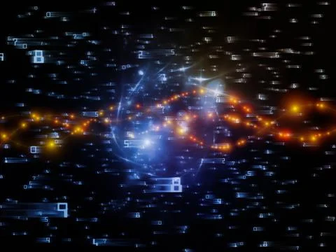 Flight of Numbers 스톡 일러스트