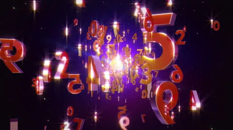 Flight numbers loopable background Video stock 47948133