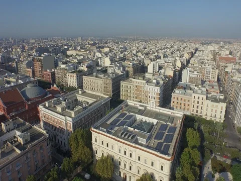 Flight of the old town Stock Footage 71666037