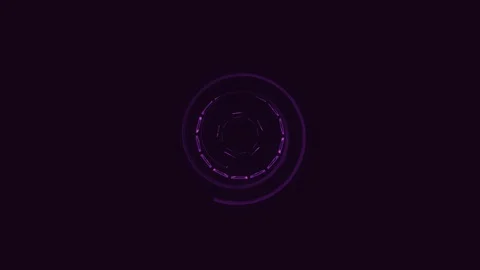 Flight in out through block neon lights abstract cyber tunnel motion graphics Stock Footage 88431290