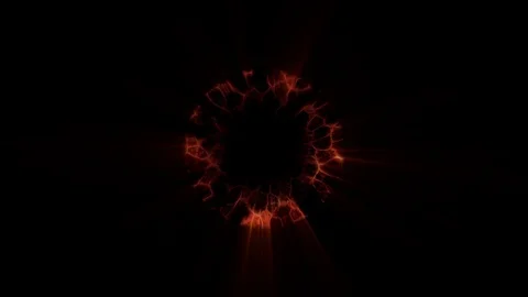 Flight in out through RED YELLOW neon hyperspace lights digital tunnel motion Stock-Footage 88543671