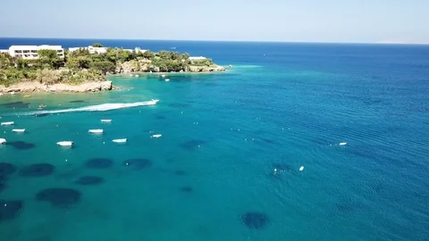 Flight over Agia Pelagia Video stock 101162175