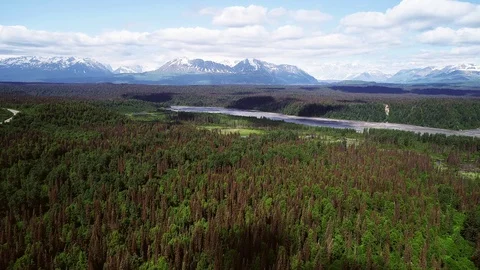 Flight over Alaska Stock Footage 117418371
