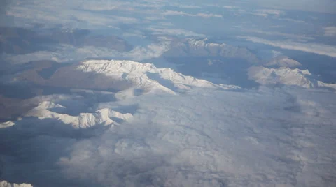 Flight over the alps Stock-Footage 32284786