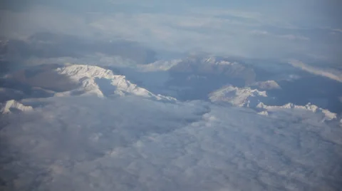 Flight over the alps with plane Stock-Footage 32284742
