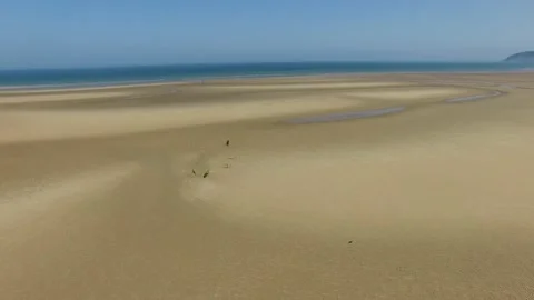 Flight over an Anglesey shipwreck Stock Footage 234070216