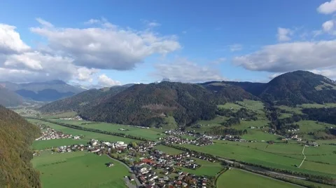 Flight over austria, tirol  Stock Footage 56882143