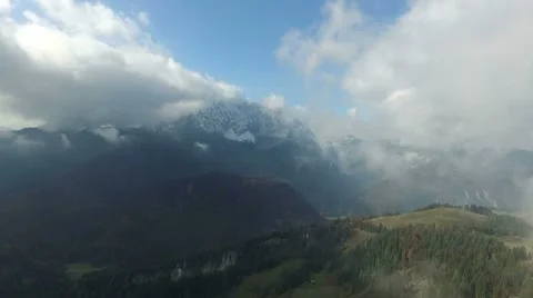 Flight over austria, tirol  Stock Footage 56887156