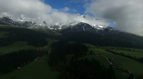 Flight over austria, tirol  Stock Footage 56906692