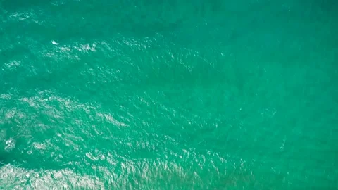Flight over the azure surface of the sea. Mediterranean sea, Crete island Stock Footage 201950343