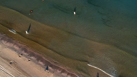 Flight over the beach5 Stock Footage 128693057