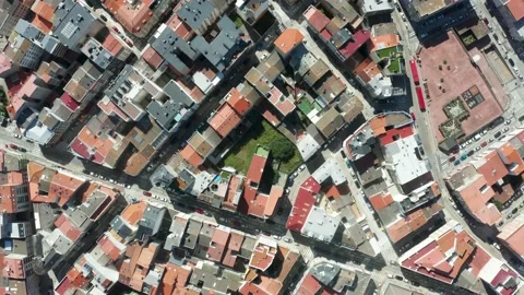 Flight over beautiful La Coruna in Spain Stock Footage 145189295