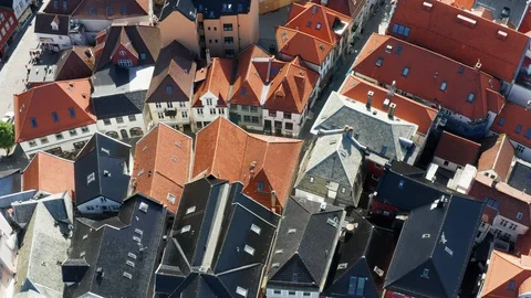 Flight over Bergen, the second largest city in Norway Video stock 128119517