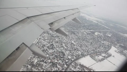Flight over Berlin in Winter Stock-Footage 7908474