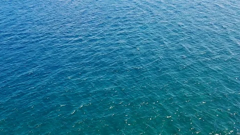 Flight Over The Blue Sea Stock Footage 115633836