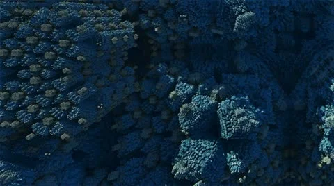 Flight over blue stones  Stock Footage 22155085